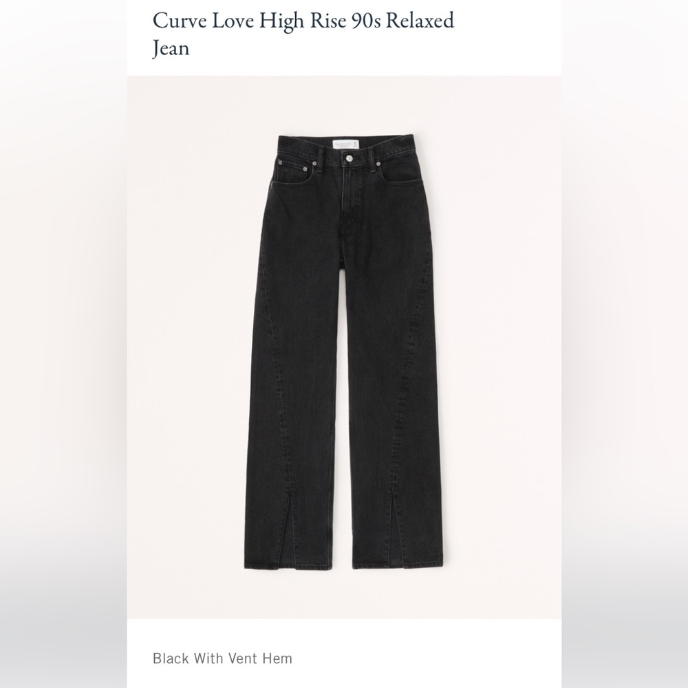 ABERCROMIE & FITCH - CURVE LOVE HIGH RISE 90’s RELAXED JEANS